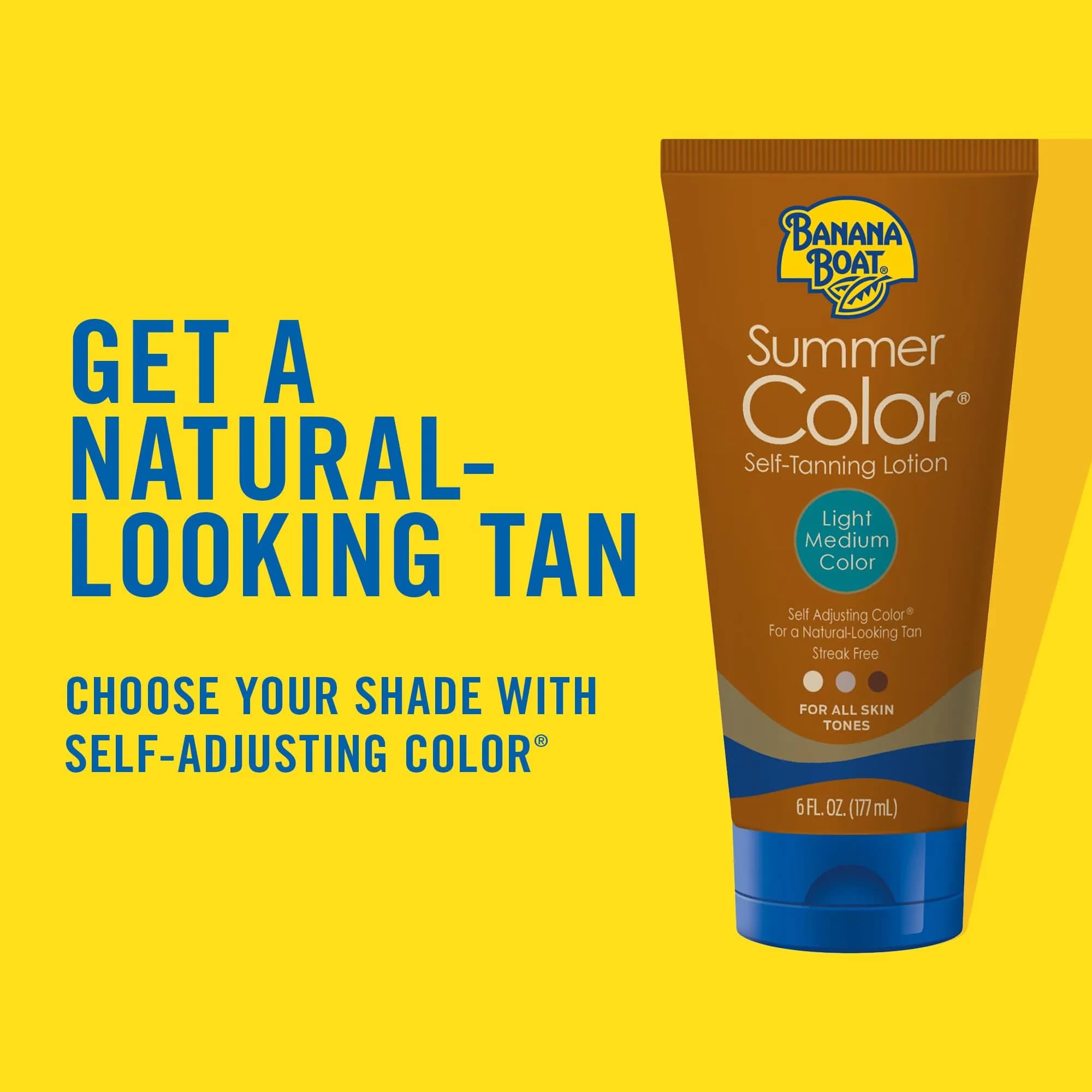 Banana Boat Summer Color Self Tanning Lotion Light Medium 177ml (6 Fl Oz) | Gradual Tan for All Skin Tones - view 2