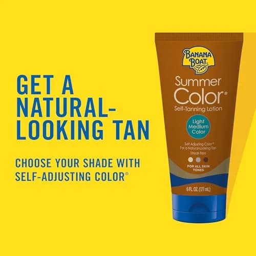 Banana Boat Summer Color Self Tanning Lotion Light Medium 177ml (6 Fl Oz) | Gradual Tan for All Skin Tones thumbnail 2