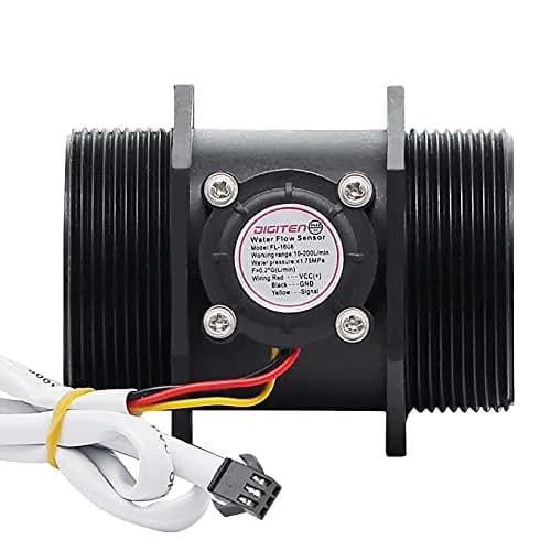DIGITEN G2 2 inch Water Flow Hall Sensor Switch Meter Flowmeter Control 10-200L/min | Waterproof & Heat Resistant thumbnail 1
