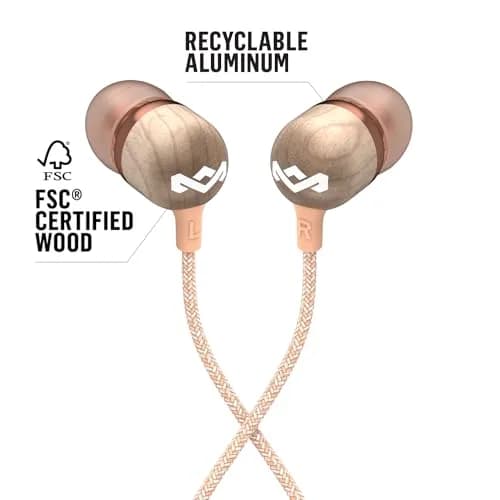 House of Marley Smile Jamaica Wired Earbuds (Copper) | 9.2mm Drivers, Noise Isolation, AUX thumbnail 4