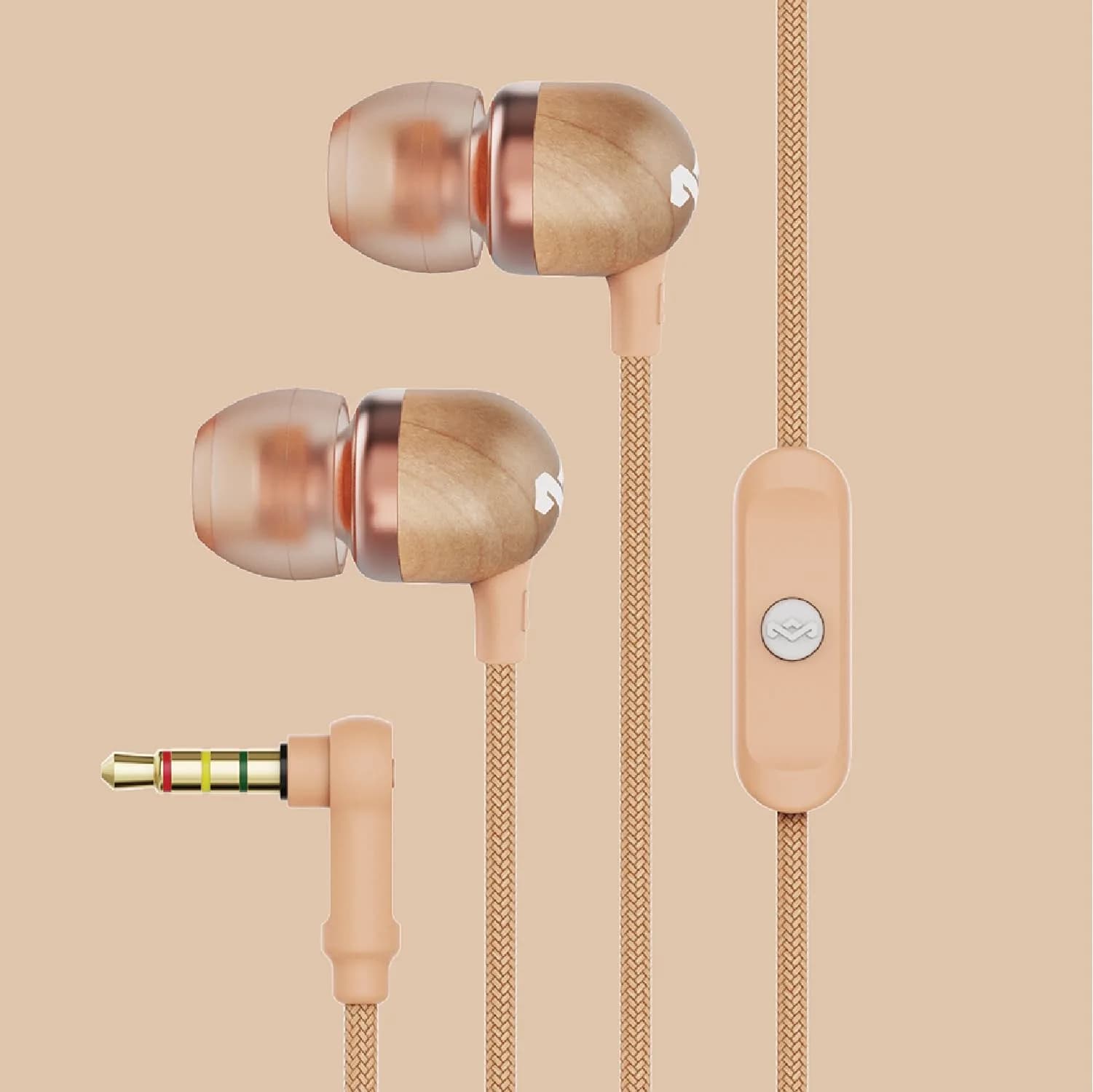 House of Marley Smile Jamaica Wired Earbuds (Copper) | 9.2mm Drivers, Noise Isolation, AUX - view 6