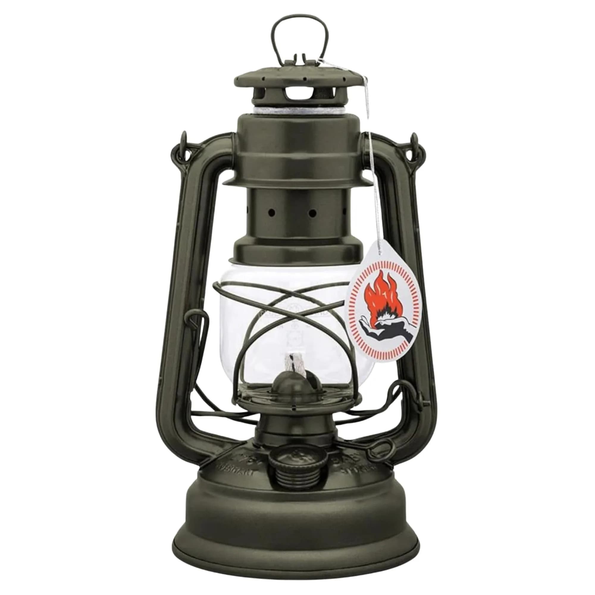 Feuerhand Galvanized Storm Lantern 26 cm | Durable, Weather-Resistant Outdoor Lighting