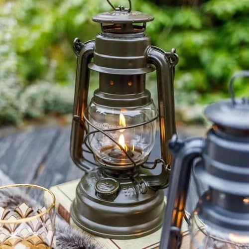 Feuerhand Galvanized Storm Lantern 26 cm | Durable, Weather-Resistant Outdoor Lighting thumbnail 2