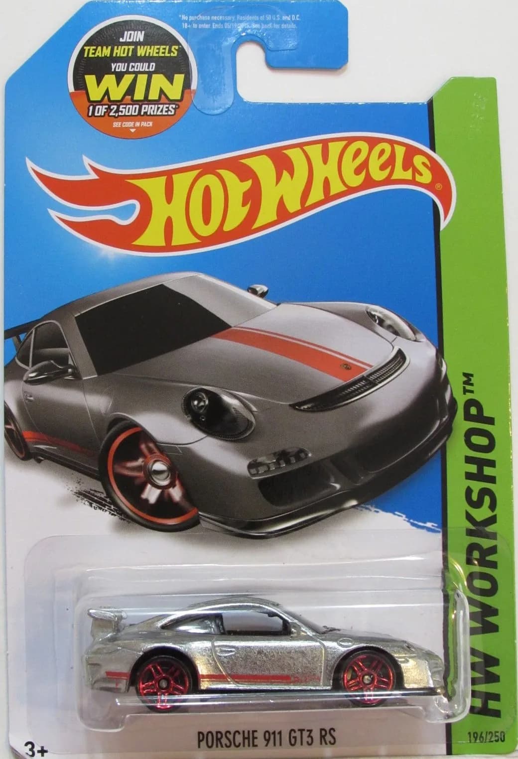 Hot Wheels Porsche 911 GT3 RS ZAMAC Diecast 1:64 Scale | Collectible Metal Toy Car — Zamac