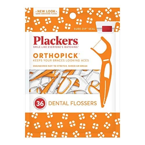 Plackers Ortho Picks Size 36ct Pack of 6 | Small, Unflavored Flossers for Braces & Dental Hygiene thumbnail 15
