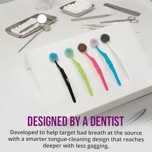 Peak Essentials The Original TUNG Brush Tongue Cleaner 4-Pack | Dentist-Designed for Bad Breath Defense thumbnail 8