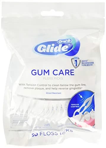 Oral-B Glide Pro-Health Advanced Floss Picks 60 Count (Pack of 2) | Shred Resistant thumbnail 1