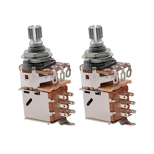 Musiclily Basic B500K Metric 18 Spline Short Shaft Push/Pull Pot 2Pcs | 500k Linear Taper for Electric Guitar & Bass thumbnail 1