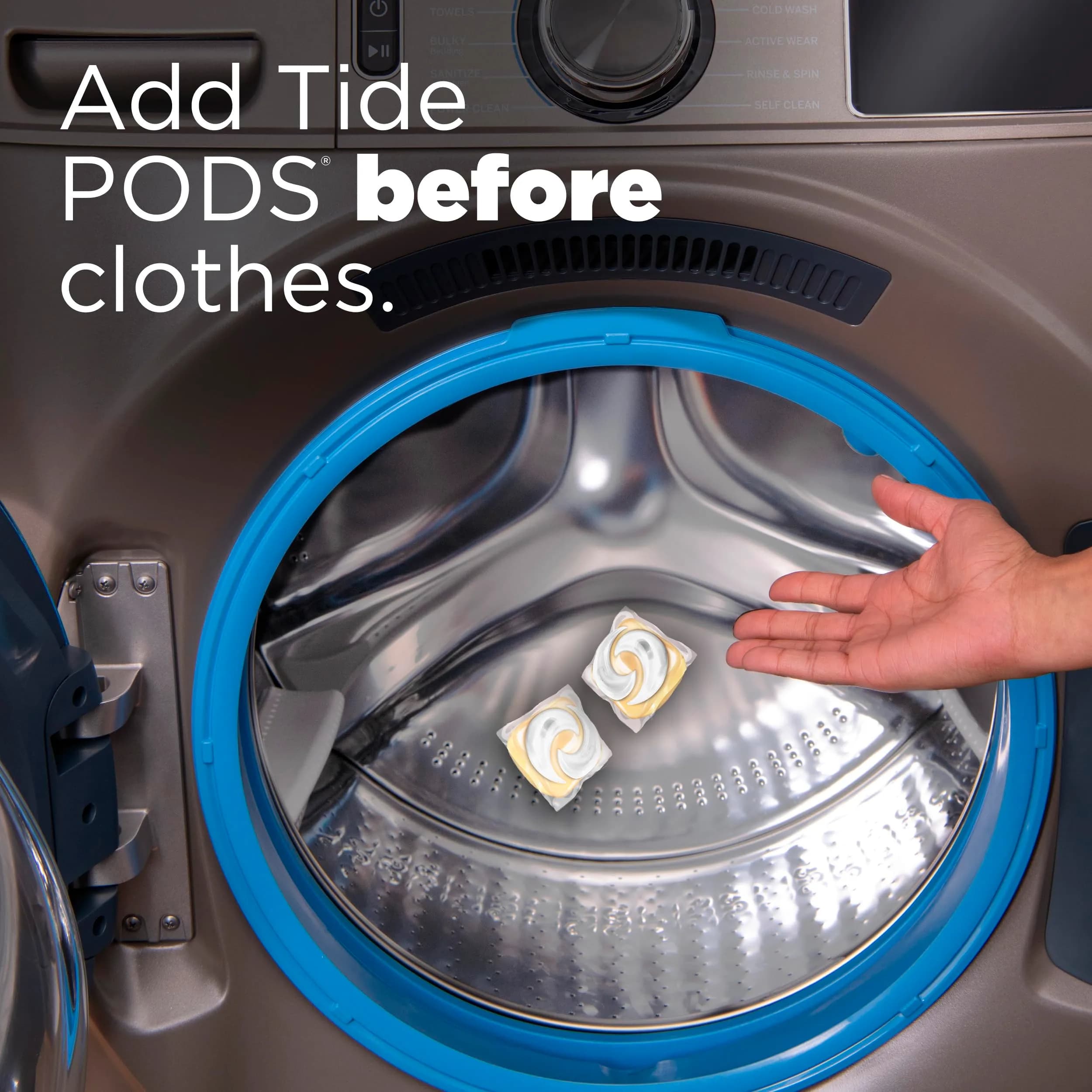 Tide PODS Free & Gentle Laundry Detergent Pacs, 81 Count | Hypoallergenic & Dye-Free Formula - view 9