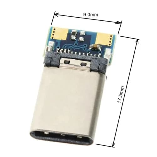 chenyang USB C DIY Connector USB 3.1 Type C 24Pin Male & Female Plug & Socket | Solder Adapter with PCB Board thumbnail 4