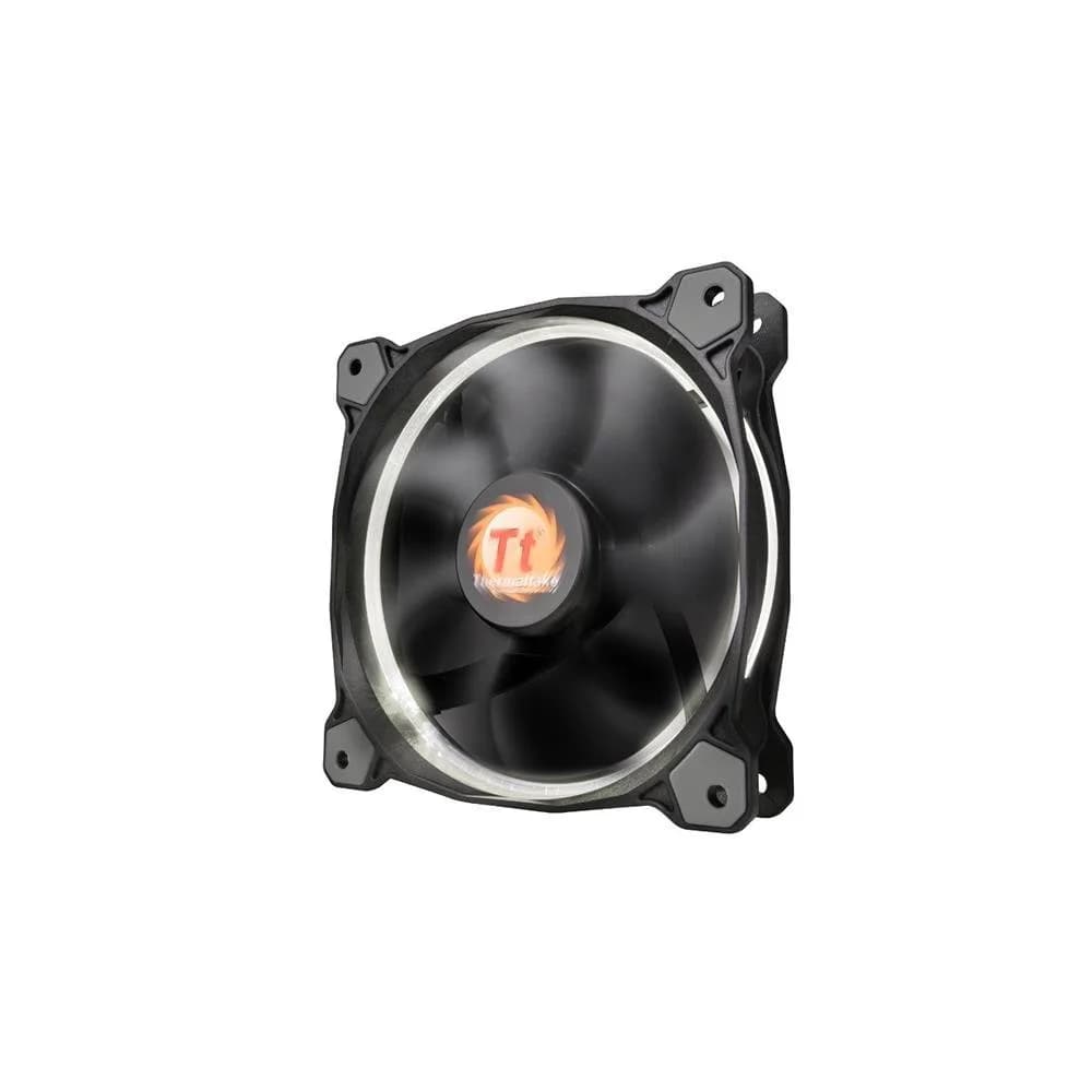 Thermaltake RIING 120mm Red LED Ultra Quiet High Airflow Computer Case Fan White | 120mm, 1500 RPM, 24.6dB