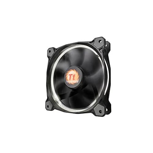 Thermaltake RIING 120mm Red LED Ultra Quiet High Airflow Computer Case Fan White | 120mm, 1500 RPM, 24.6dB thumbnail 1