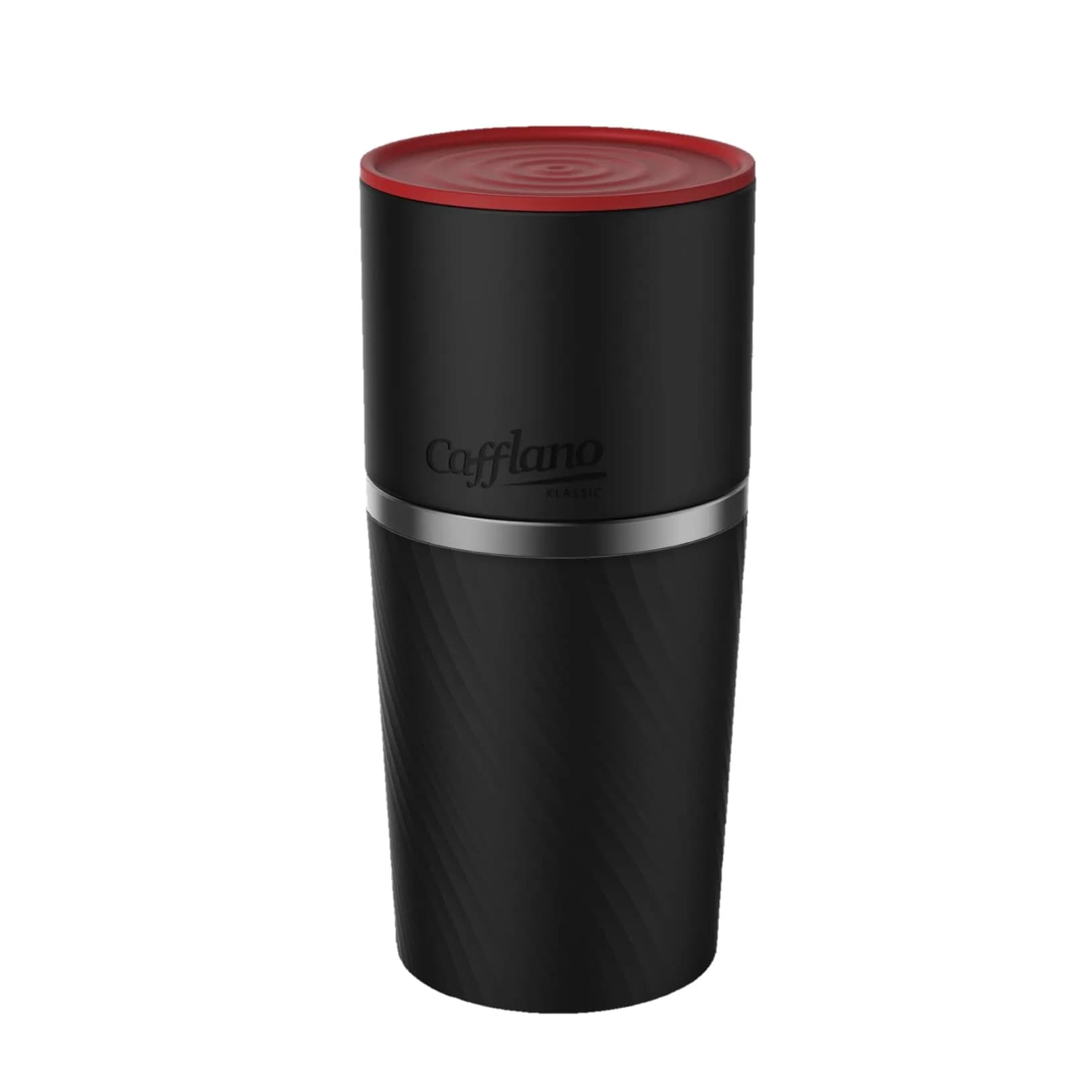 Cafflano Klassic All-in-1 Pour Over Coffee Maker with Grinder & Tumbler | 450ml Capacity — Black