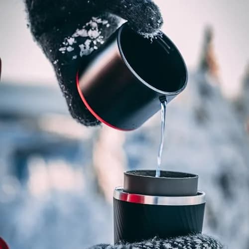 Cafflano Klassic All-in-1 Pour Over Coffee Maker with Grinder, Kettle, Filter & Tumbler | Red, 450ml (15.2 Fl Oz) thumbnail 6