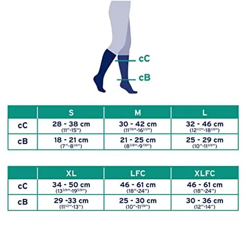 JOBST Activewear 20-30 mmHg Knee High Compression Socks Large Full Calf Cool Black | Moisture-Wicking, Soft & Supportive thumbnail 7