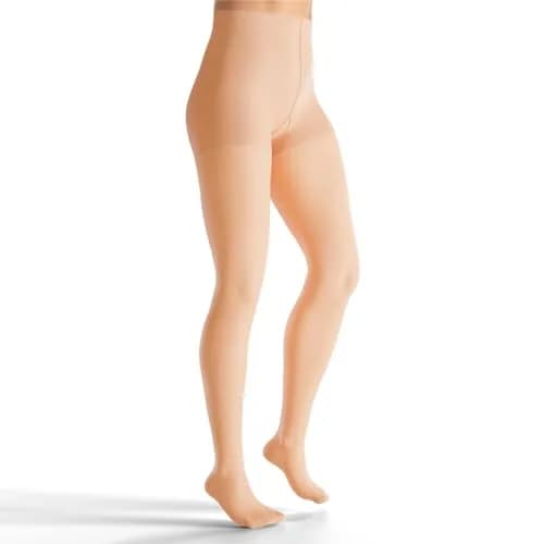 JOBST UltraSheer Waist-High Compression Stockings for Women - Large, Natural | 20-30 mmHg Support thumbnail 1