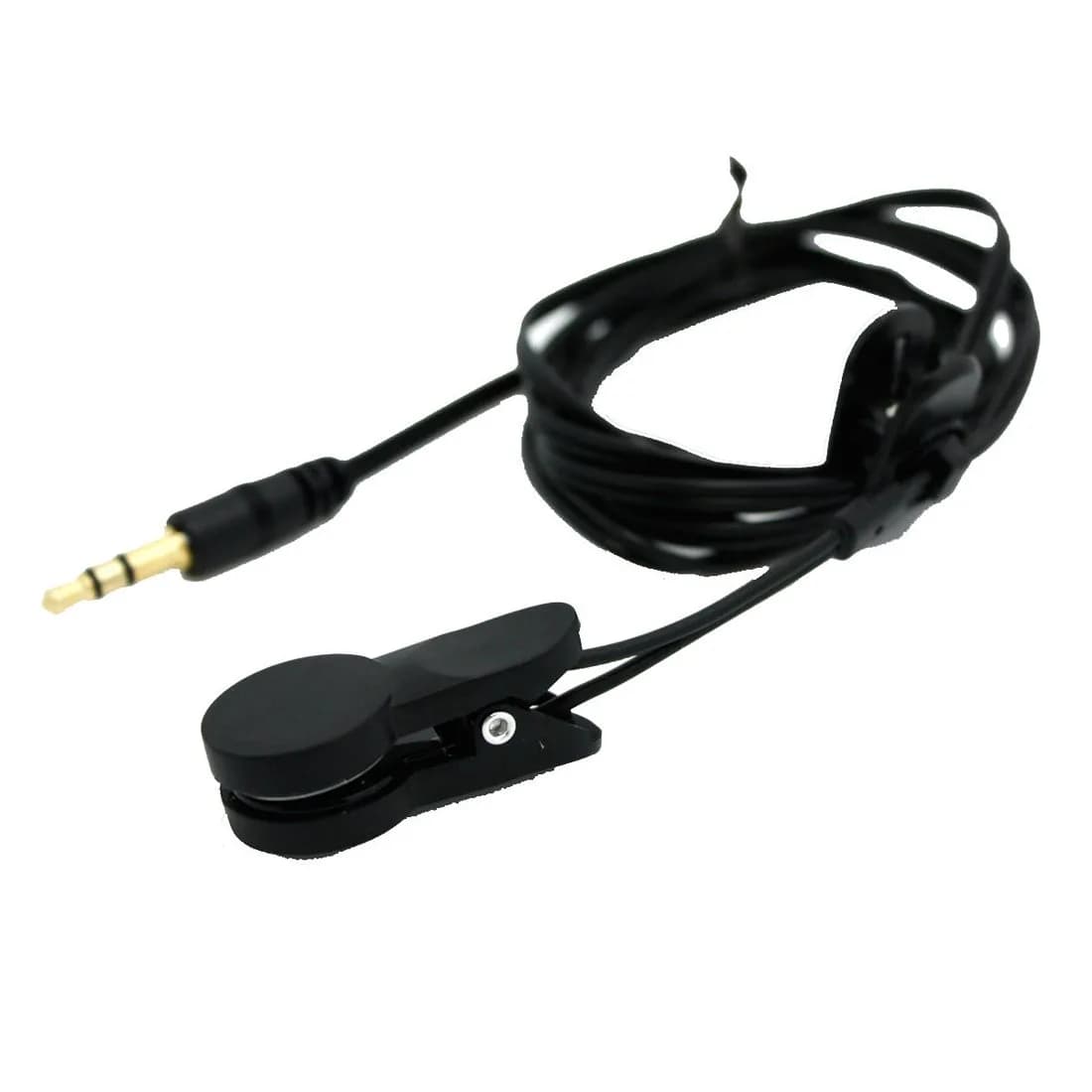 TreadLife Fitness Ear Clip Infared Sensor Heart Rate Monitor 0.96" | Compatible with Sports Machines — Black