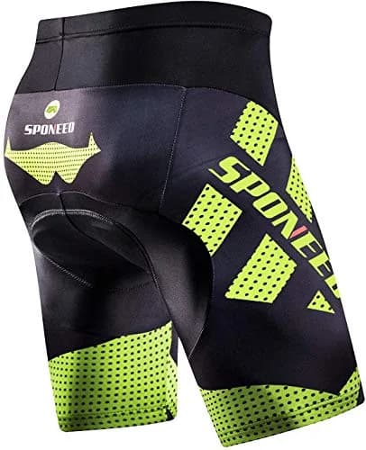 sponeed Men Road Bike Shorts XL Green | Padded Cycling Tights for Men, Summer, Quick Dry thumbnail 5