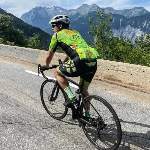 sponeed Men Road Bike Shorts XL Green | Padded Cycling Tights for Men, Summer, Quick Dry thumbnail 2
