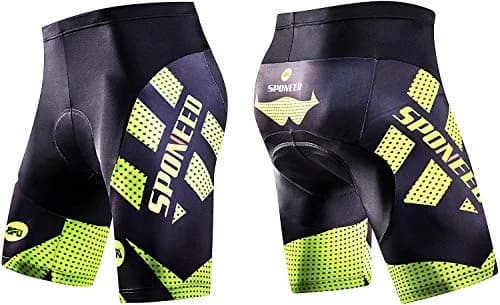 sponeed Men Road Bike Shorts XL Green | Padded Cycling Tights for Men, Summer, Quick Dry thumbnail 3