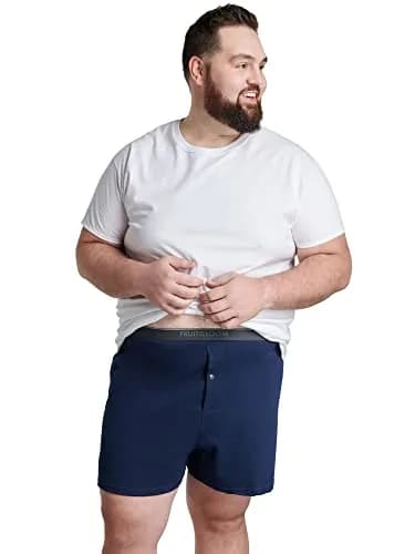 Fruit of the Loom Big Man Knit Boxer Shorts XX-Large (XXL) | Relaxed Fit, Tag-Free Comfort thumbnail 2