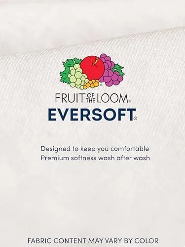 Fruit of the Loom Mens Stay Tucked Crew T-Shirt Underwear, Classic Fit - White 6 Pack, X-Large US thumbnail 5