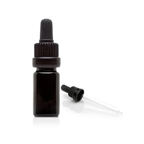 Infinity Jars 10 ml UV-Black Glass Dropper Bottle | Leak-Proof Travel Vial for Oils & Serums thumbnail 1
