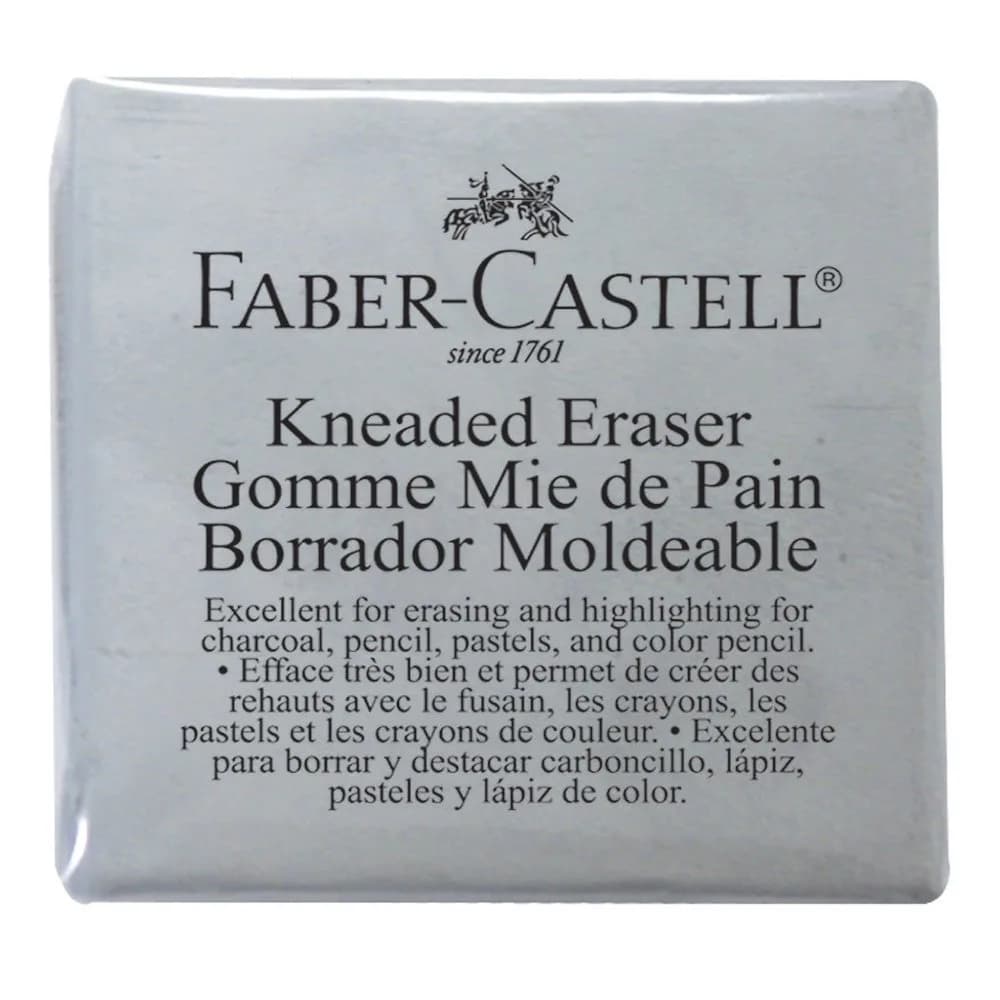 Faber-Castell Kneaded Erasers Extra Large Grey | Corrects Charcoal & Pastel, Absorbent, No Residue