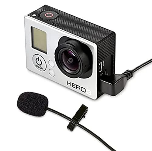 MXL Mics MM-165GP Lavalier Microphone for GoPro Cameras | Omni-directional, 5ft cable, Noise Windscreens thumbnail 1