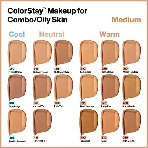 Revlon Colorstay Foundation for Combination/Oily Skin, Toast, 29.57ml (1 Fl Oz) | Flawless, 16-Hour Wear - view 2