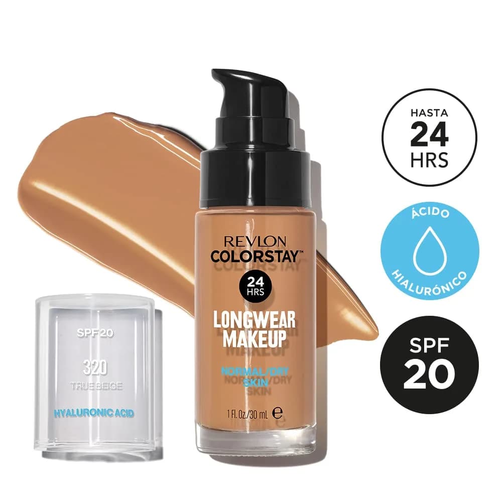 REVLON ColorStay True Beige Foundation for Normal/Dry Skin with SPF 20 (30ml) - view 2