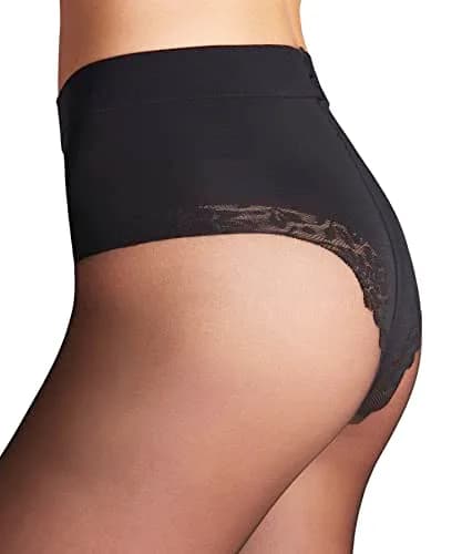 FALKE Women's Shaping Top 20 Denier Tights | Control Top, Sheer & Transparent, Black, Large thumbnail 5