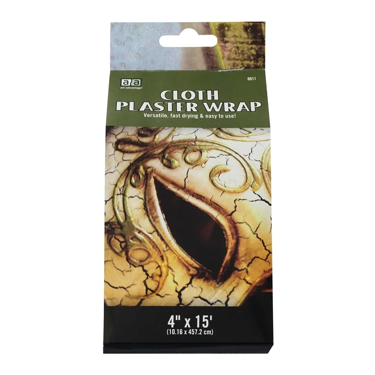 Art Advantage Cloth Plaster Wrap 4x180 | Fast Drying, Easy to Use, Versatile Sculpture Material — White