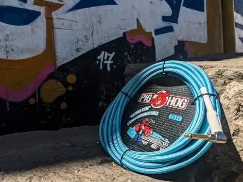 Pig Hog PCH20DB 1/4" to 1/4" Daphne Blue Guitar Instrument Cable | 20 Feet, Overbuilt for Touring thumbnail 2