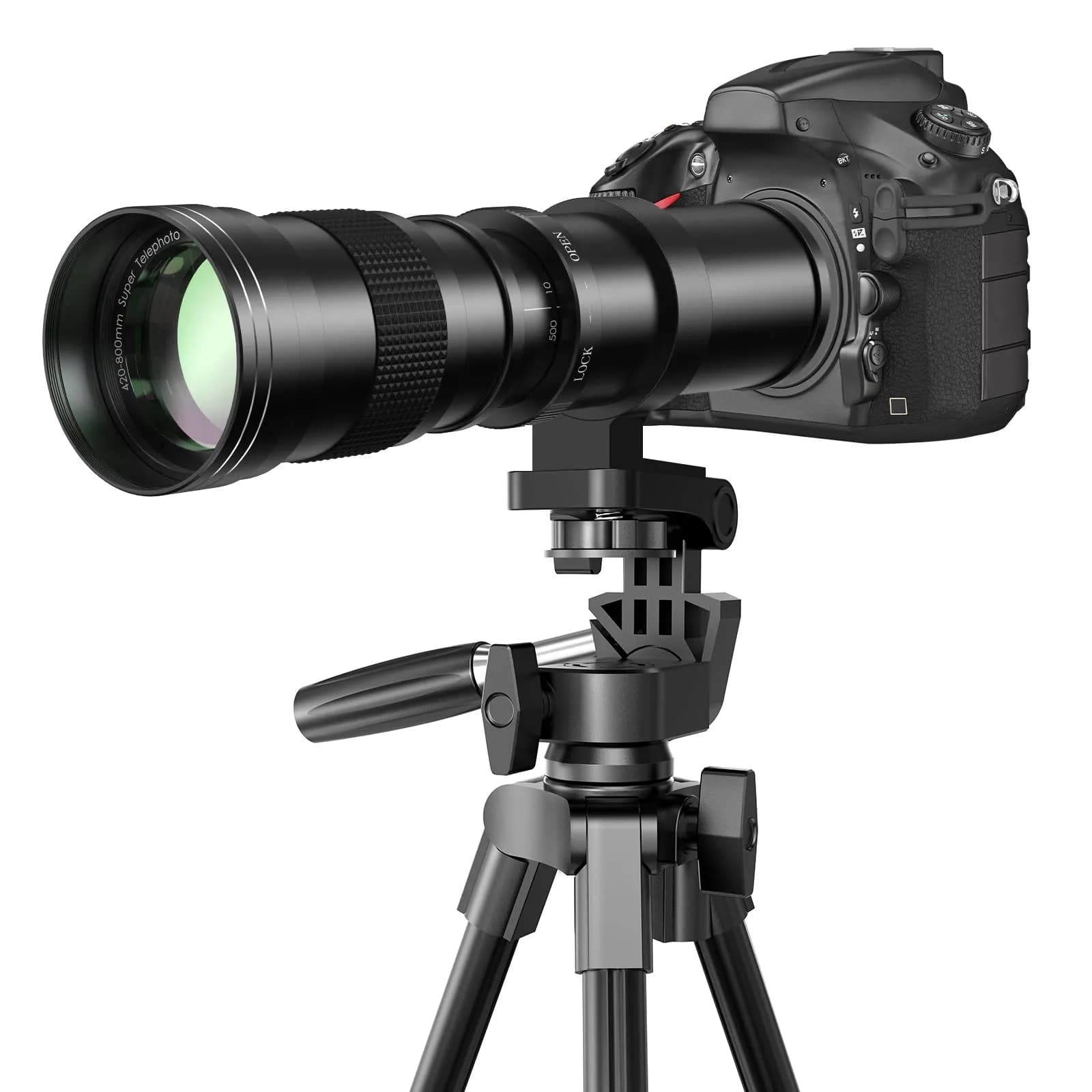 lightdow EF/EF-S 420-800mm F8.3 Telephoto Zoom Lens (MF) for Canon DSLR | Manual Focus, 420-800mm, 67mm Filter