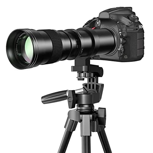 lightdow EF/EF-S 420-800mm F8.3 Telephoto Zoom Lens (MF) for Canon DSLR | Manual Focus, 420-800mm, 67mm Filter thumbnail 1