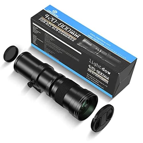 lightdow EF/EF-S 420-800mm F8.3 Telephoto Zoom Lens (MF) for Canon DSLR | Manual Focus, 420-800mm, 67mm Filter thumbnail 7