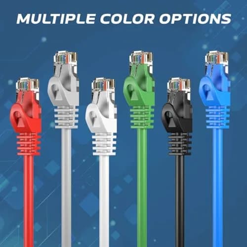 Cables Direct Online Cat6 50ft Network Ethernet Patch Cable | 550Mhz, Backwards Compatible with Cat5, Blue thumbnail 6