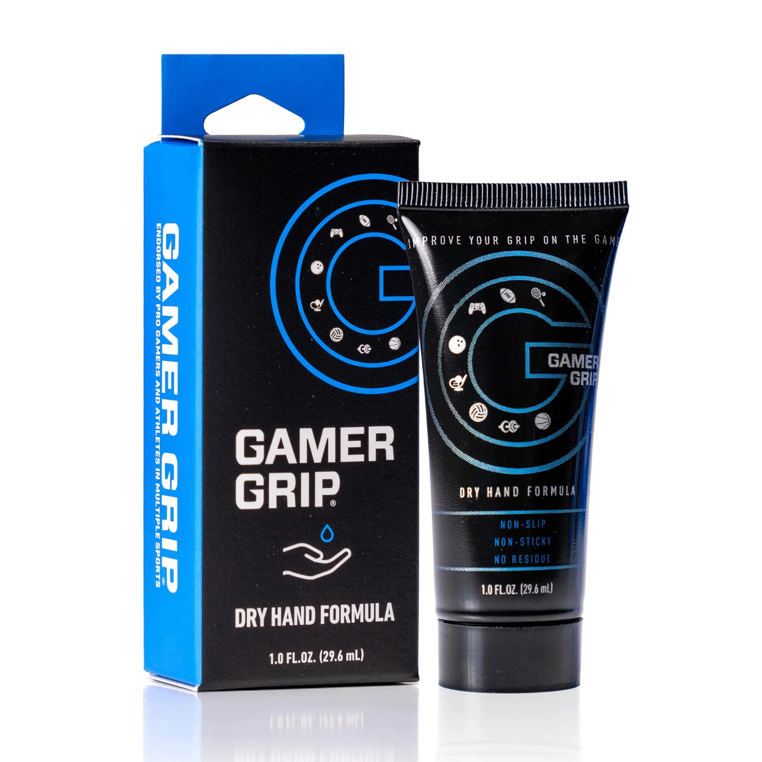 Gamer Grip Strength & Fitness Cream for Sweaty Hands 29.57ml (1 Fl Oz) | Chalk-Free Liquid Formula for Weightlifting, Climbing, Golf, Gymnastics & Pole — Original