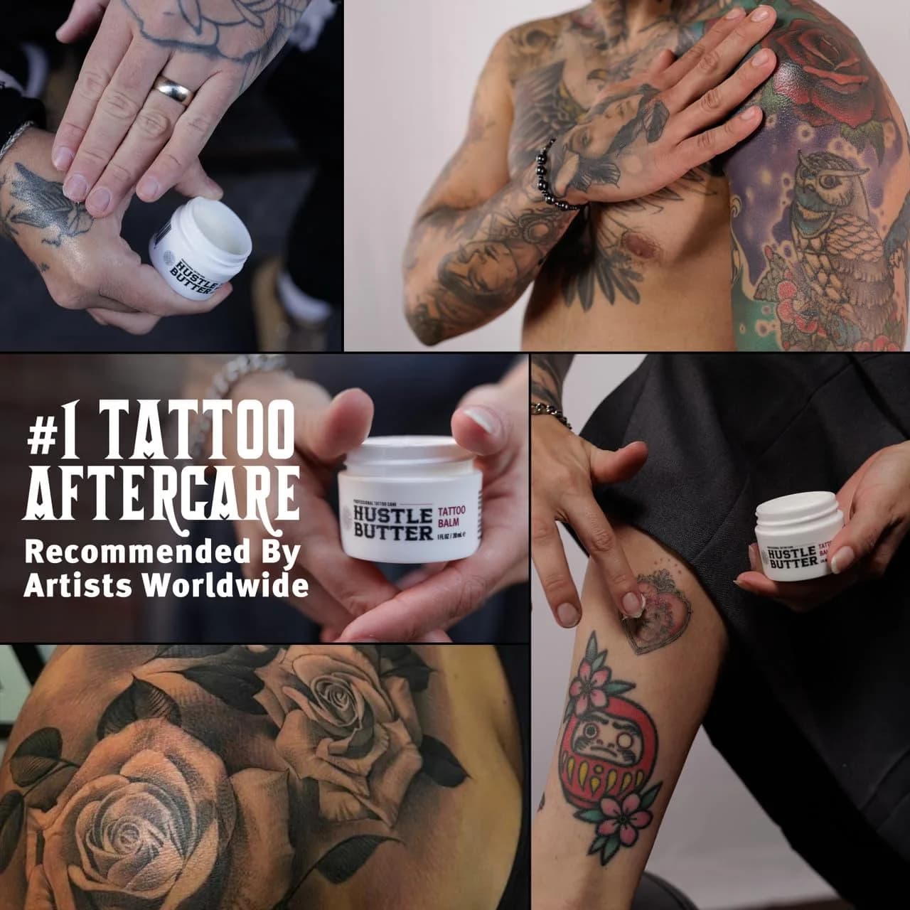 Hustle Butter Deluxe Vegan Tattoo Butter 30ml (1 Fl Oz) | Original All-Natural Tattoo Care - view 6