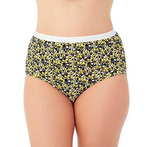 Fruit of the Loom Plus Size Fit for Me Cotton Brief Panties 5 Pack Assorted | Full Coverage Comfort thumbnail 2