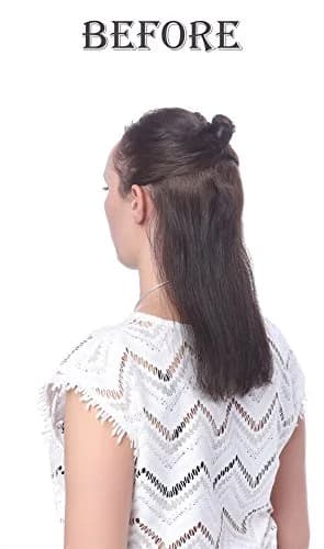 Onedor Synthetic Curly Ponytail Hair Extension 15" | Reversible Style with Clips (99T-Wine Red) thumbnail 4