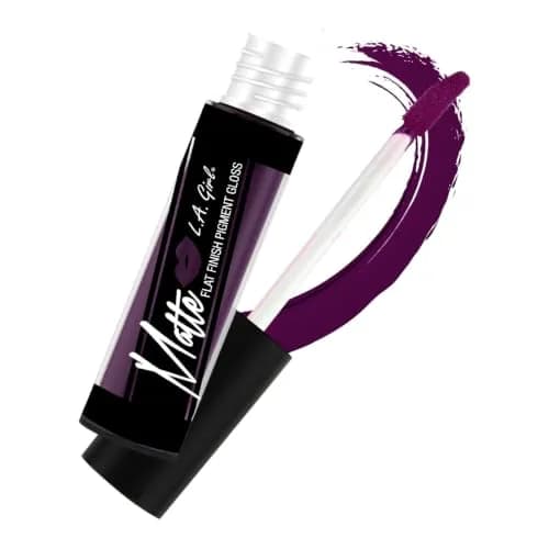 L.A. Girl Matte Lipgloss, Black Currant | Long-Lasting Velvety Finish (70-120 chars) thumbnail 2