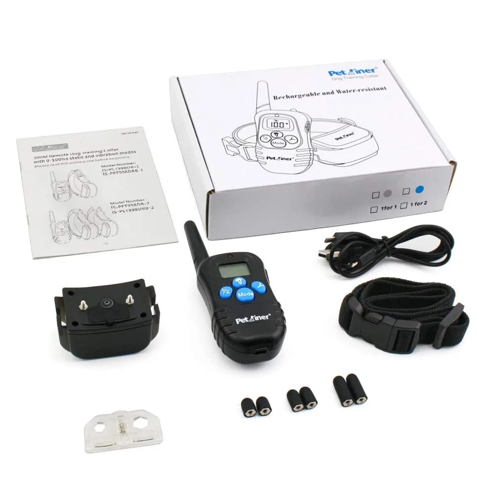 Petrainer PET998DRB1 Dog Training Collar Black | 330 yd Remote Control with Beep, Vibration, Static Modes - view 7