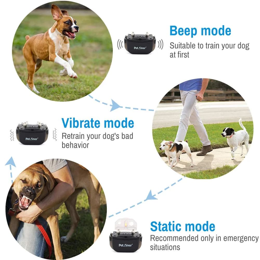 Petrainer PET998DRB2 Dog Training Collar for 2 Dogs | 1000 ft Range, Waterproof, Rechargeable - view 3