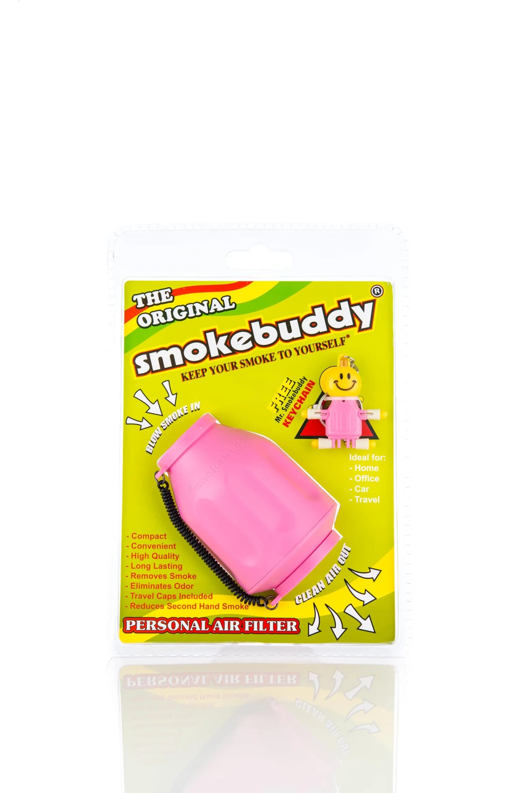 smokebuddy Pink Personal Air Filter | Odorless Smoke Exhalation Support (70-120 chars) — Pink