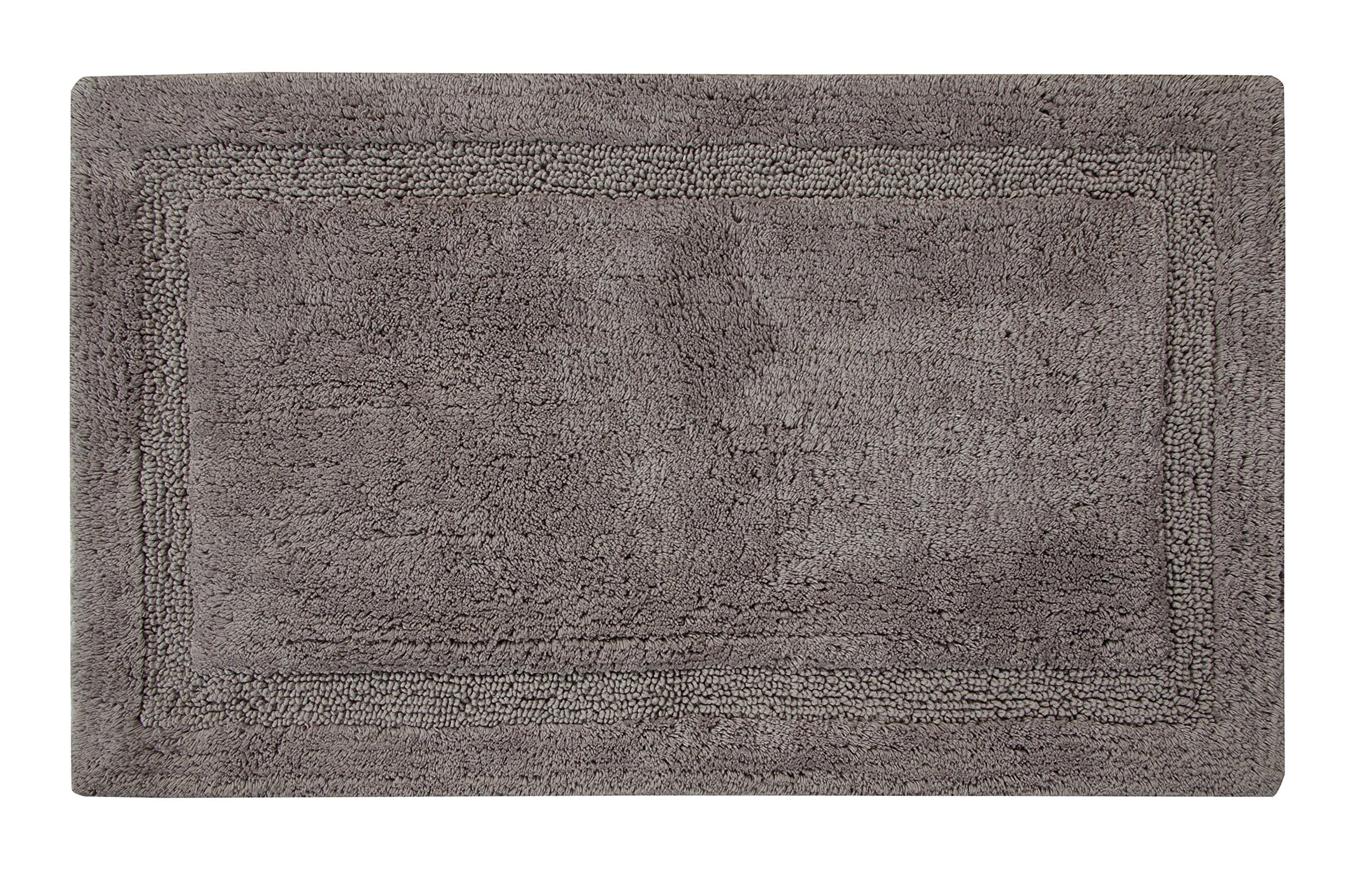 Saffron Fabs Bath Rug 50x30 Inch | 100% Cotton, Heavy 190 GSF, Non-Skid Backing