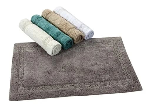 Saffron Fabs Bath Rug 50x30 Inch | 100% Cotton, Heavy 190 GSF, Non-Skid Backing thumbnail 5