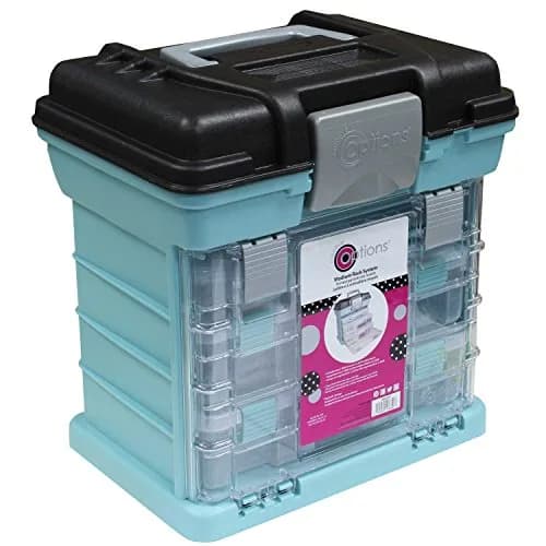 Creative Options 1363-83 Grab N' Go Rack System, Soft Blue, Medium | Versatile Storage for Crafts & Sewing thumbnail 4