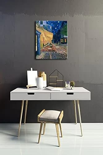 Wieco Art Canvas Wall Art 24"L x 20"W | Van Gogh Cafe Terrace at Night thumbnail 5
